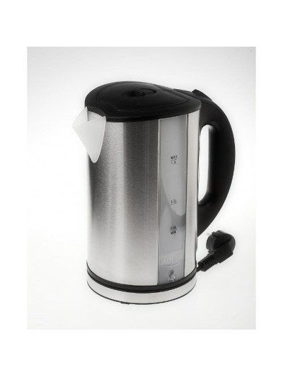 Hervidor Adler AD 1216 Negro Plateado Acero Inoxidable Plástico 2000 W 2200 W 1,7 L