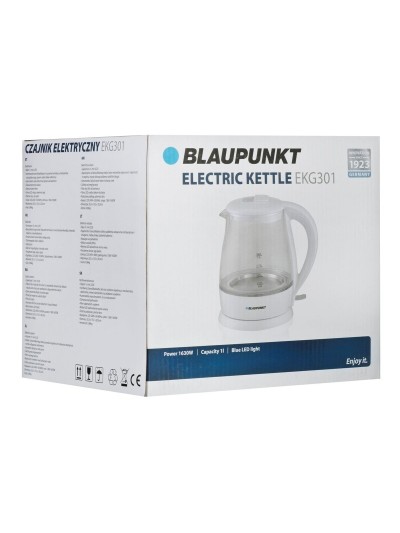 Bouilloire Blaupunkt EKG301  Blanc verre Aluminium 1630 W 1 L