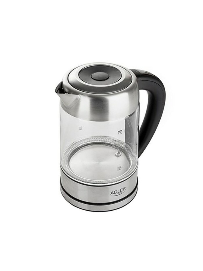 Kettle Adler AD 1247 Crystal Steel Grey Glass 2200 W 1,7 L