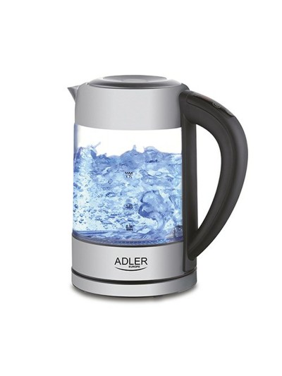 Kettle Adler AD 1247 Crystal Steel Grey Glass 2200 W 1,7 L