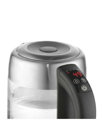 Kettle Adler AD 1247 Crystal Steel Grey Glass 2200 W 1,7 L