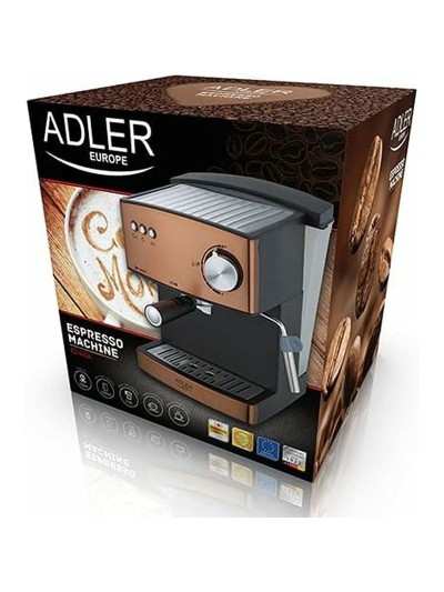 Cafetera Express de Brazo Adler AD 4404cr Negro Multicolor No 1,6 L