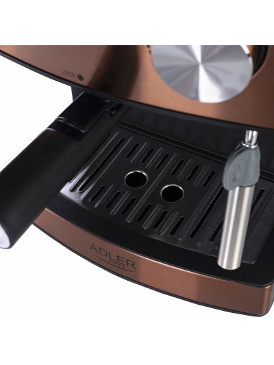 Cafetera Express de Brazo Adler AD 4404cr Negro Multicolor No 1,6 L