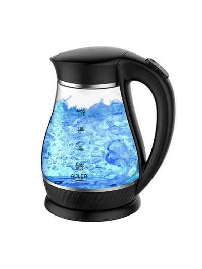 Hervidor Adler AD 1274 Negro Vidrio 2200 W 1,7 L