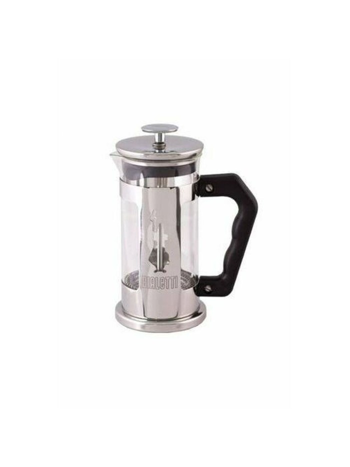 Italian Coffee Pot Bialetti Silver Glass Steel 350 ml