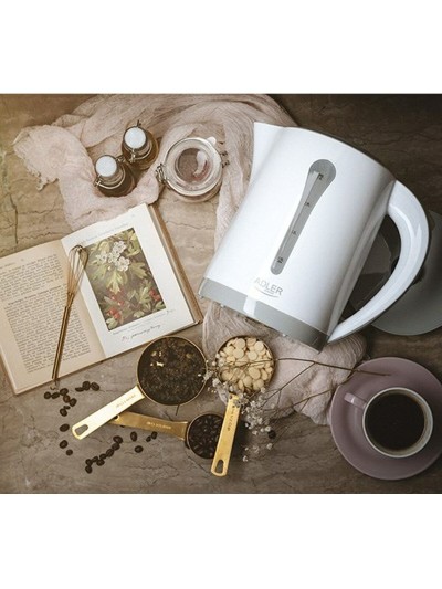 Kettle Adler AD 1244 White Plastic 2200 W 2,5 L