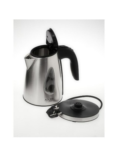Hervidor Adler AD 1203 Plateado Acero Inoxidable 1630 W 1 L