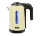 Bouilloire Électrique avec Voyant LED TM Electron Acier inoxydable Crème