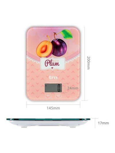 Báscula de Cocina TM Electron Eco Plum 5 kg