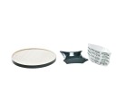 Appetizer Set DKD Home Decor Wood 22 x 22 x 1 cm Sheets Green Stoneware