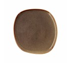 Assiette plate Bidasoa Ikonic Céramique Marron (26,5 x 25,7 x 1,5 cm) (Pack 4x)