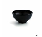Bowl Quid A'bordo Black Plastic Ø 16,5 cm (12 Units) (Pack 12x)
