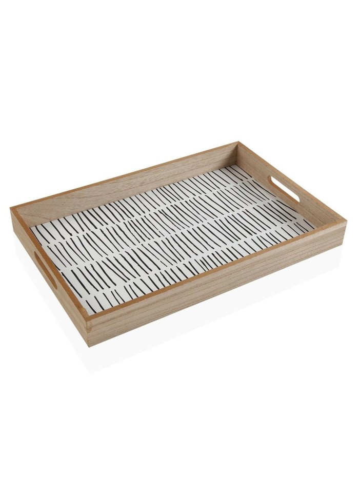 Bandeja de Aperitivos Versa New Lines Madera MDF (30 x 5 x 45 cm)