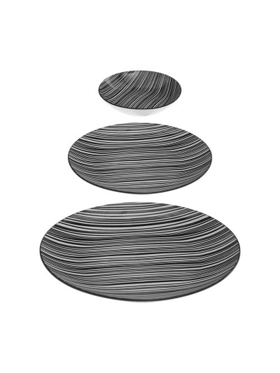 Vaisselle en Porcelaine Secret de Gourmet Bohemia Zèbre (18 Pièces)