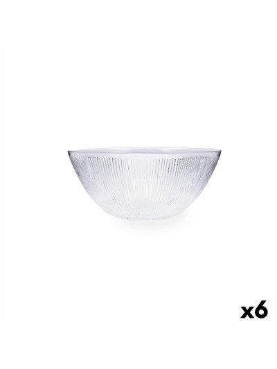 Snack tray Quid Lonja Transparent Glass (6 Units) (Pack 6x)