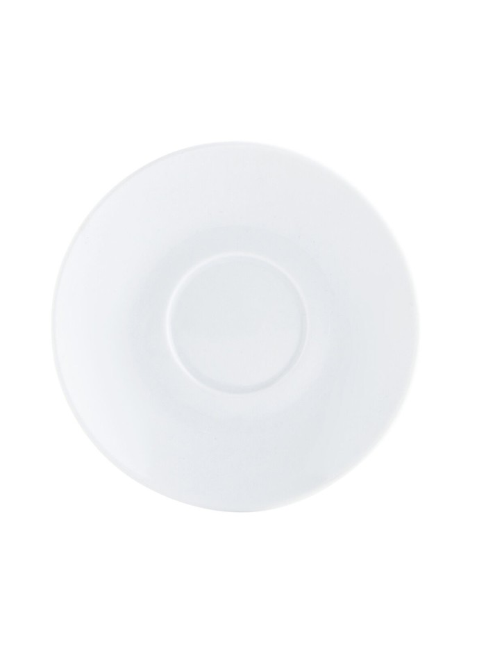 Plate Quid Basic Coffee Ceramic White (12,5 cm) (Pack 12x)