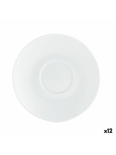 Assiette Quid Basic Café Céramique Blanc (12,5 cm) (Pack 12x)