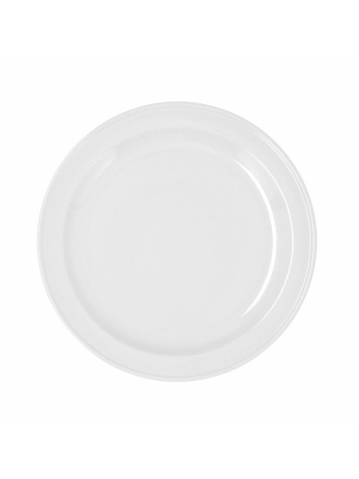 Assiette plate Bidasoa Glacial Céramique Blanc (Ø 26 cm) (Pack 4x)