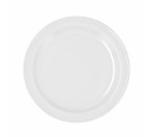 Plato Llano Bidasoa Glacial Cerámica Blanco (Ø 26 cm) (Pack 4x)