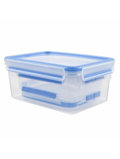 Set of Stackable Hermetically-sealed Kitchen Containers Tefal Plastic (3 Pieces)