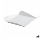 Plato Llano Quid Gastro Fresh Blanco Cerámica Sándwich (8 Unidades)