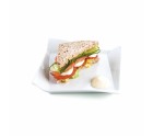 Plato Llano Quid Gastro Fresh Blanco Cerámica Sándwich (8 Unidades)