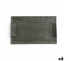 Snack tray Quid Mineral Gres Black Ceramic 30 x 18 cm (6 Units)