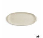 Snack tray Quid Mineral Gres Beige Ceramic 13 x 30,5 cm (8 Units)