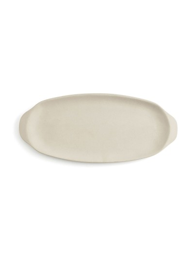 Snack tray Quid Mineral Gres Beige Ceramic 13 x 30,5 cm (8 Units)