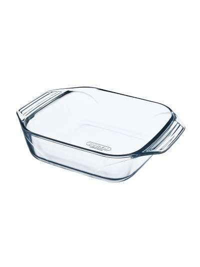 Serving Platter Pyrex Irresistible Squared Transparent Glass 6 Units 29,2 x 22,7 x 6,8 cm