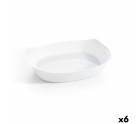 Serving Platter Luminarc Smart Cuisine Rectangular White Glass 38 x 27 cm (6 Units)