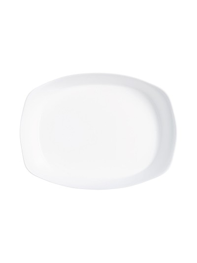 Serving Platter Luminarc Smart Cuisine Rectangular White Glass 38 x 27 cm (6 Units)