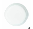 Plat à Gratin Luminarc Smart Cuisine Ronde Blanc verre Ø 28 cm (6 Unités)