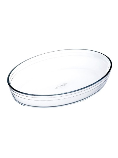 Plat de Four Ô Cuisine Ocuisine Vidrio Transparent verre Ovale 26,2 x 17,9 x 6,2 cm (6 Unités)