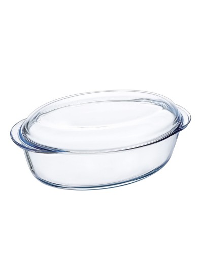 Oven Dish Pyrex Classic Vidrio Transparent Glass 33 x 20 x 10 cm With lid (3 Units)
