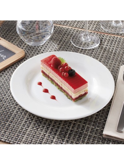 Plate set Arcoroc Intensity White 6 Units Glass 20,5 cm