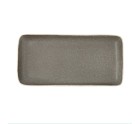 Bandeja de Aperitivos Bidasoa Gio Rectangular Gris 28 x 14 cm Cerámica (4 Unidades)