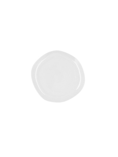 Flat plate Ariane Earth Ceramic White Ø 21 cm (12 Units)
