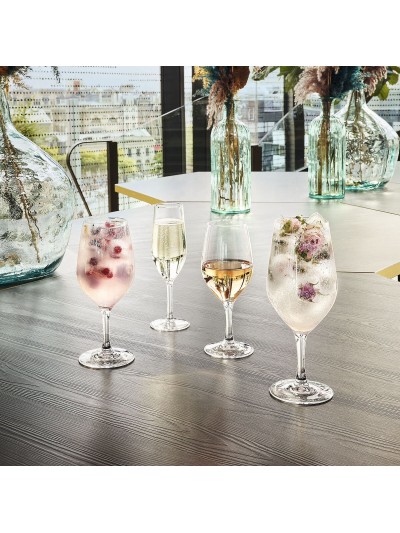 Set of cups Chef & Sommelier Evidence Transparent Glass 270 ml Wine 6 Units