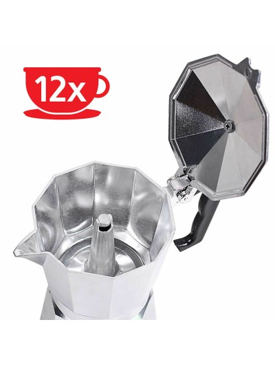 Cafetera Italiana Haeger CP-12A.009A Aluminio 300 ml