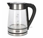 Hervidor de Agua Eléctrico con Luz LED EDM 07657 Cristal 1850-2200 W 1,7 L