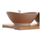 Ensemble à apértif DKD Home Decor 29 x 15,5 x 1,5 cm Porcelaine Multicouleur Bambou Scandinave