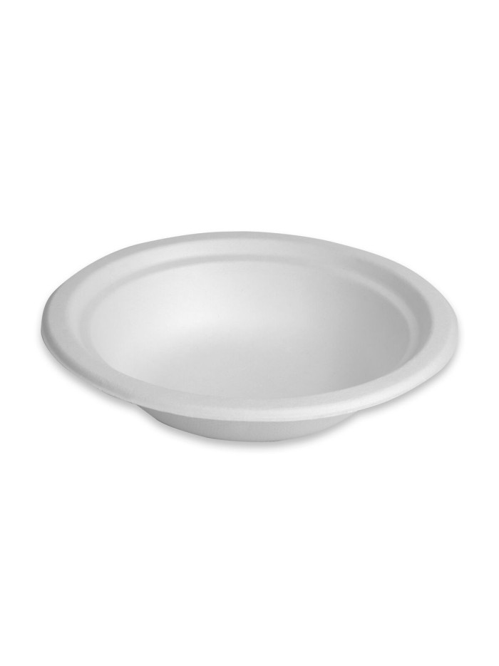 Set de Platos Algon Blanco Caña de Azúcar Desechables 350 ml 12 Unidades