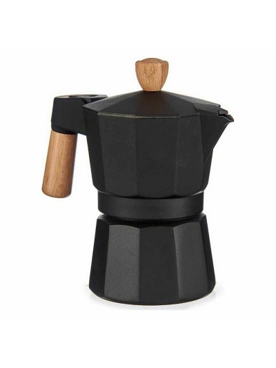 Cafetière Italienne A611BQ-3 T Marron Noir Bois Aluminium 150 ml (12 Unités)