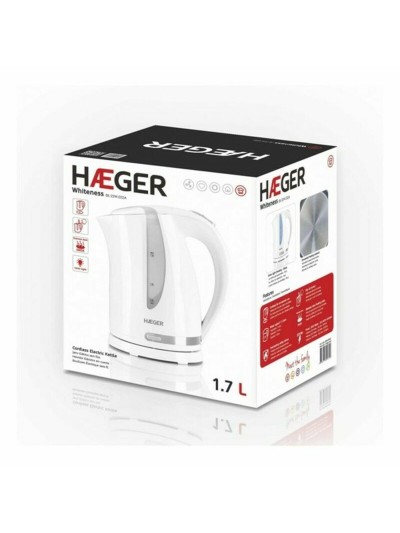 Hervidor Haeger EK-22W.022A Acero Inoxidable Blanco 2200 W 1,7 L