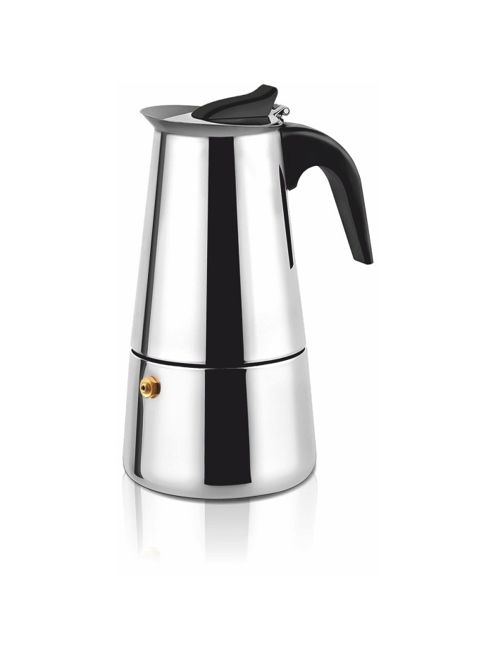 Cafetera Italiana Haeger CP-06S.001A Negro Acero Inoxidable 6 Tazas