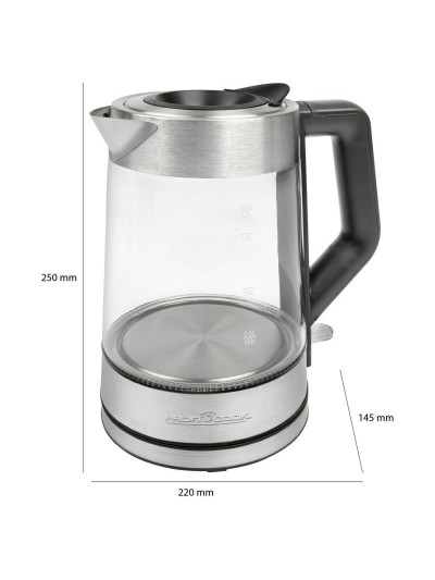 Hervidor Proficook PC-WKS 1190 G Plateado 2200 W 1,7 L