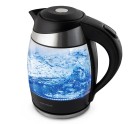 Water Kettle and Electric Teakettle Esperanza EKK009  Black Glass Plastic 2200 W 1,8 L