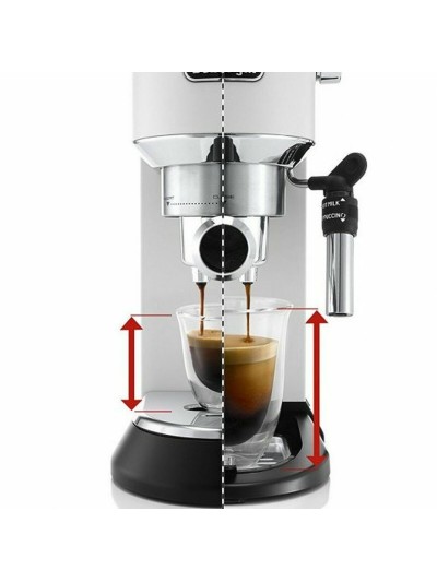 Cafetera Express de Brazo DeLonghi EC 685.W 1300 W Blanco Negro Plateado 1300 W 15 bar 1,1 L