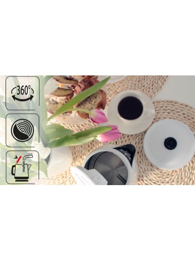 Hervidor Mpm MCZ-108 Blanco Acero Inoxidable 1500 W 1,7 L